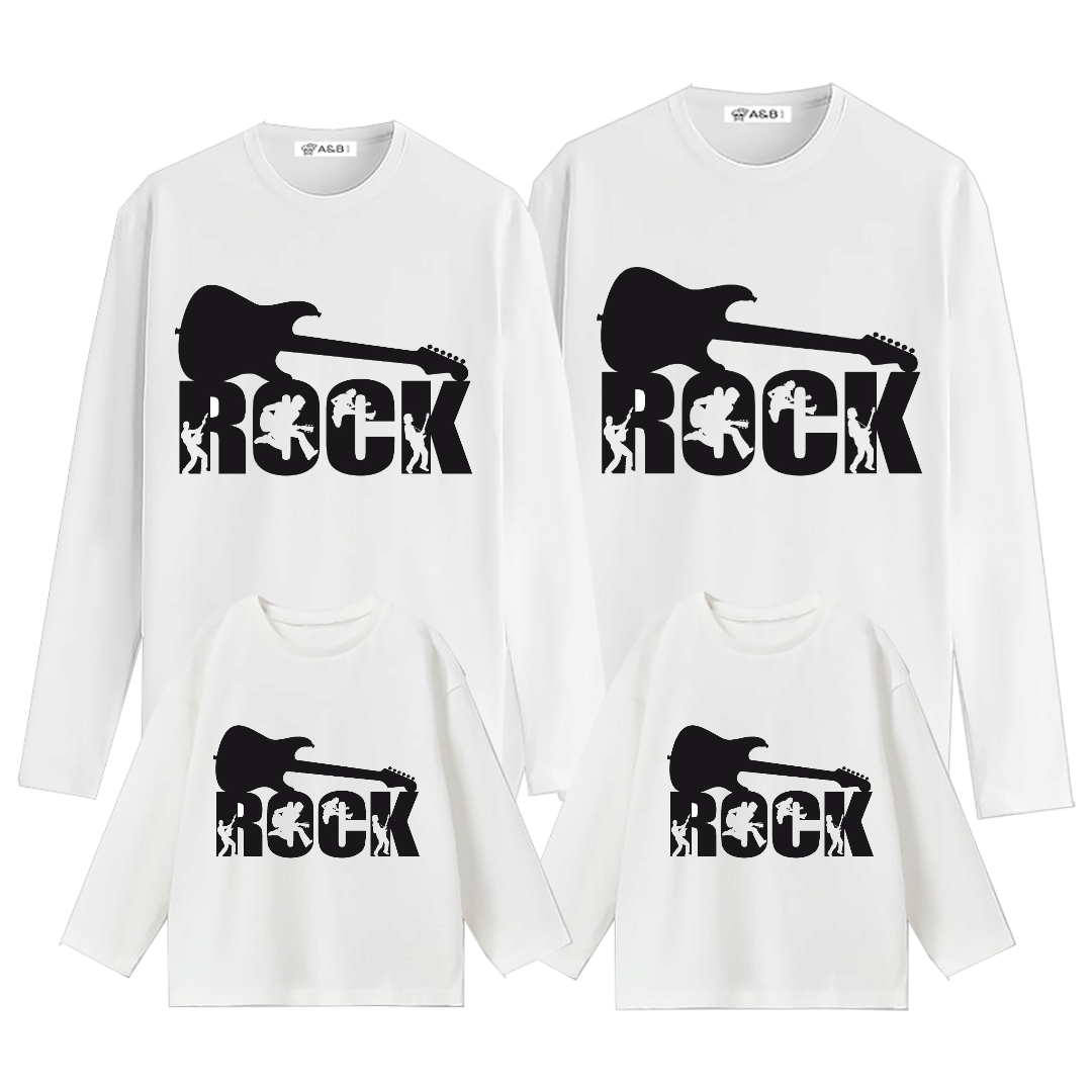Camiseta Rock manga larga