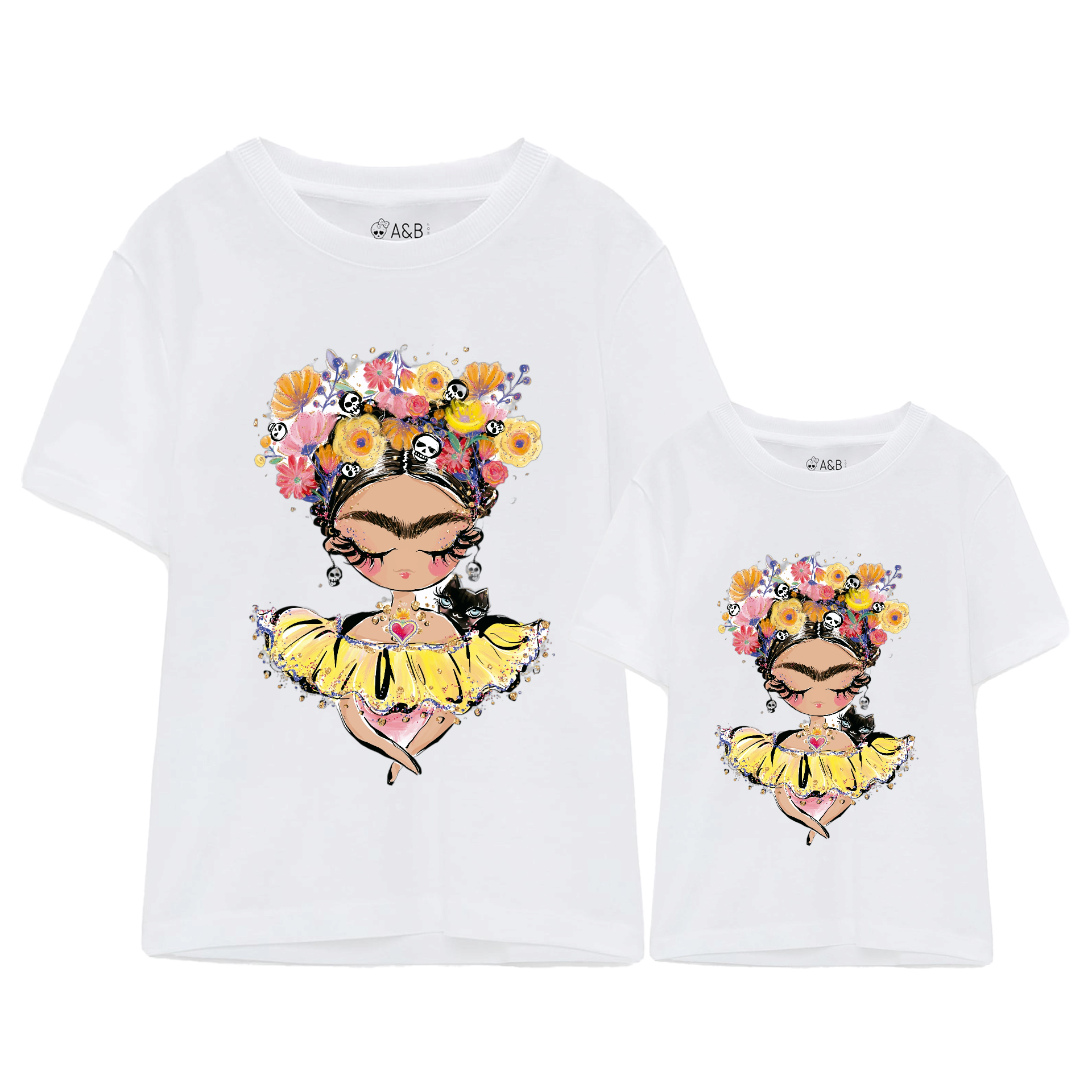 Camiseta Frida Flowers