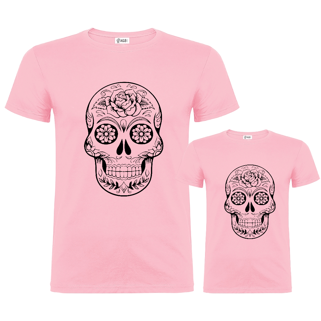 Camiseta Skull Flower