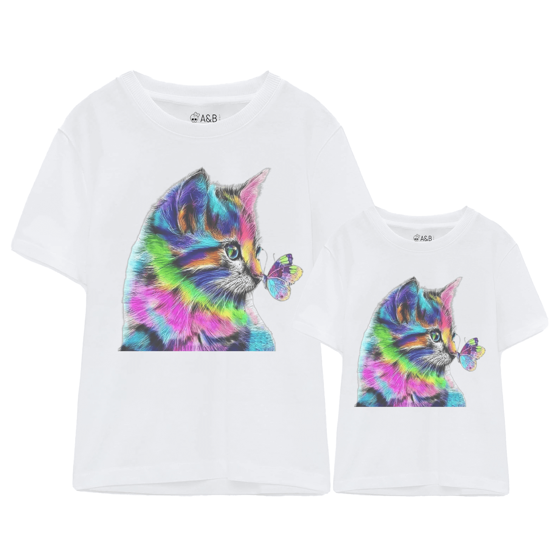Butterfly Cat T -Shirt