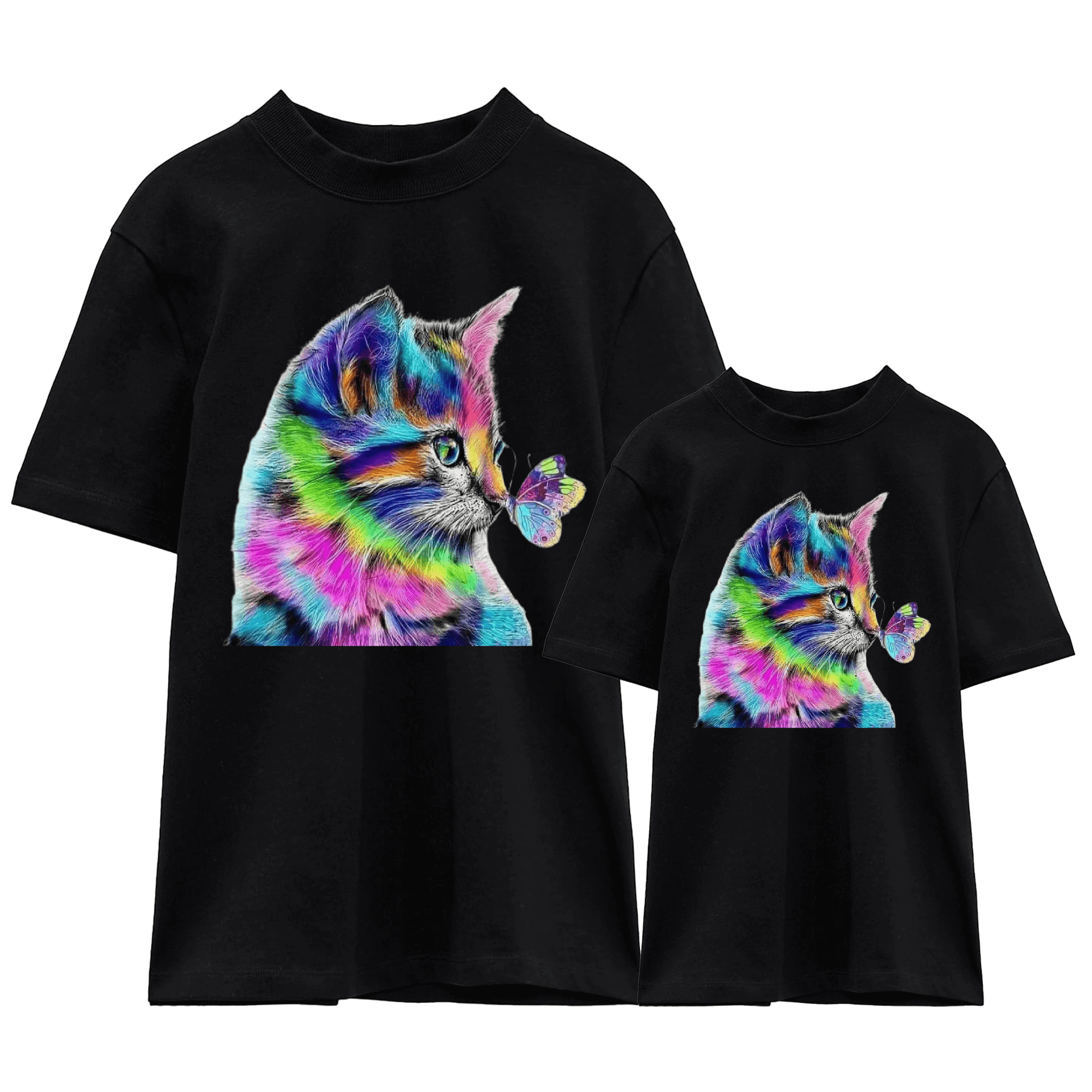 Butterfly Cat T -shirt