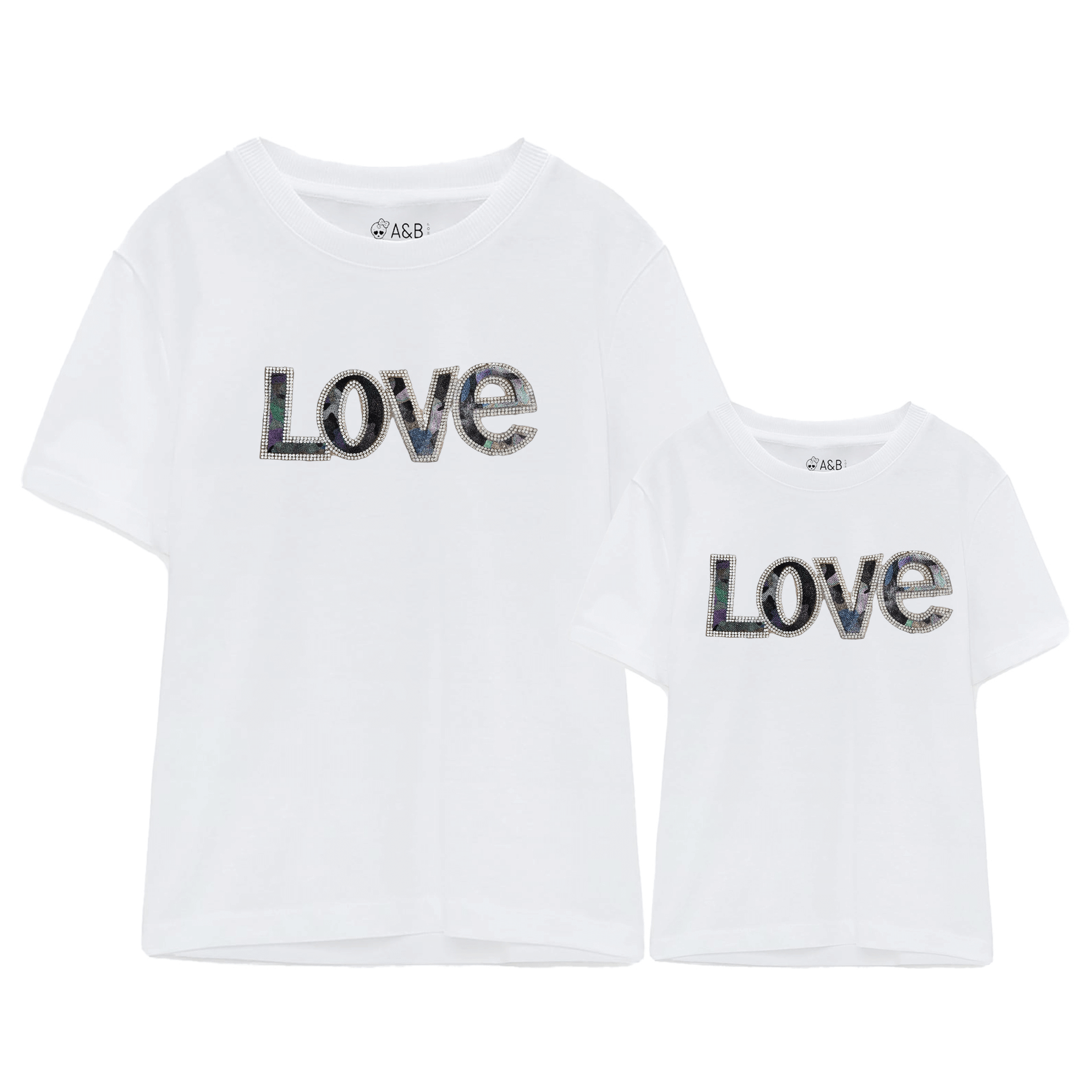 Camiseta Love Strass