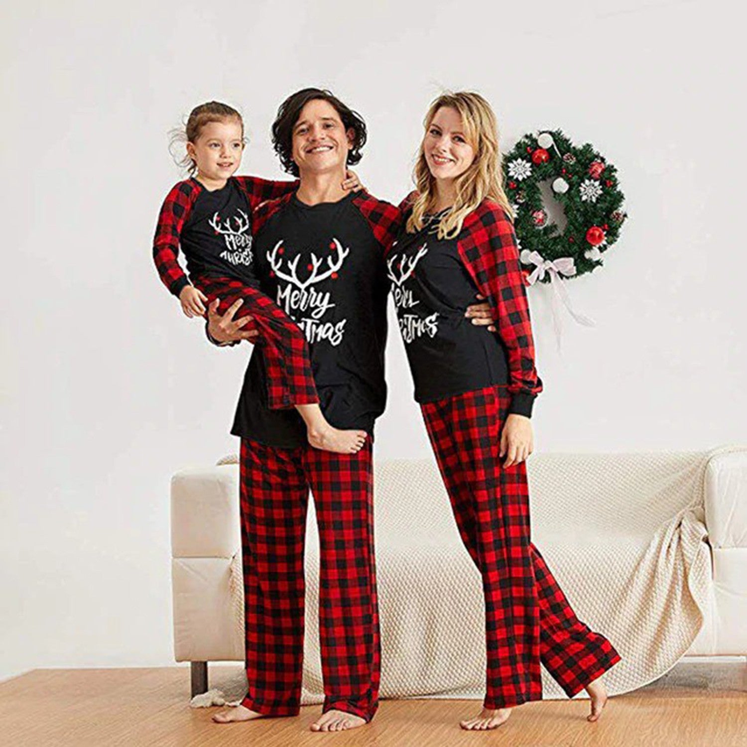 Pijama Merry Christmas cuadros