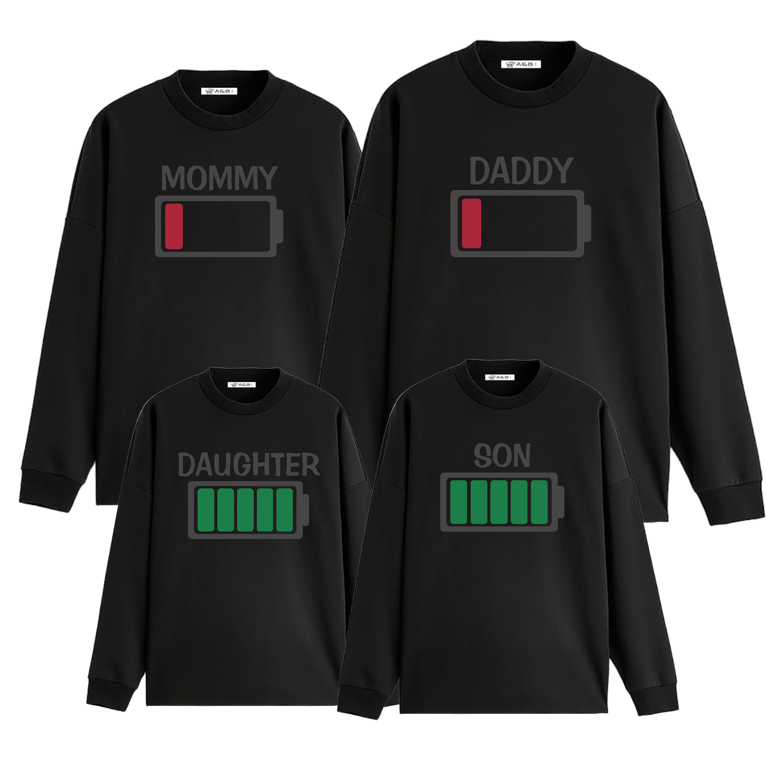 Sudadera Battery. Sudaderas para toda la familia