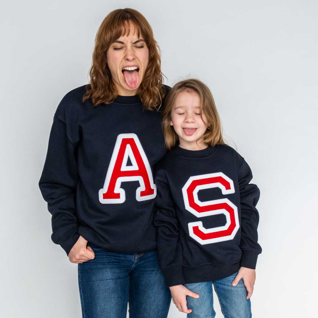 Initial navy sweatshirt