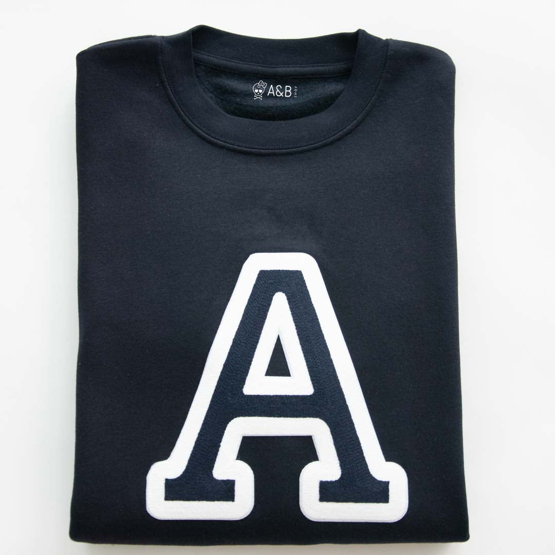 Initial navy sweatshirt