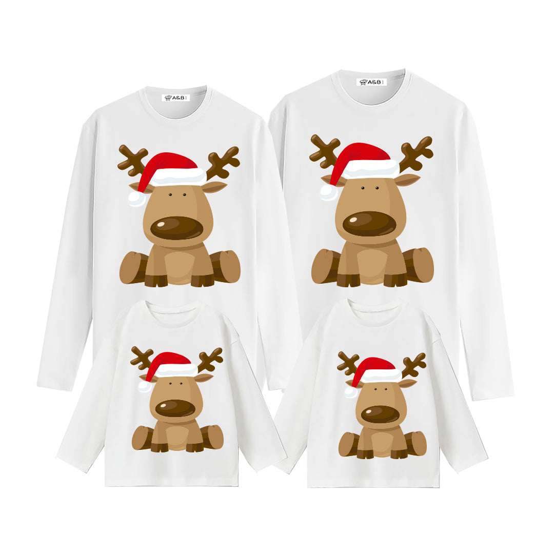 Long -sleeved gap reinde t -shirt